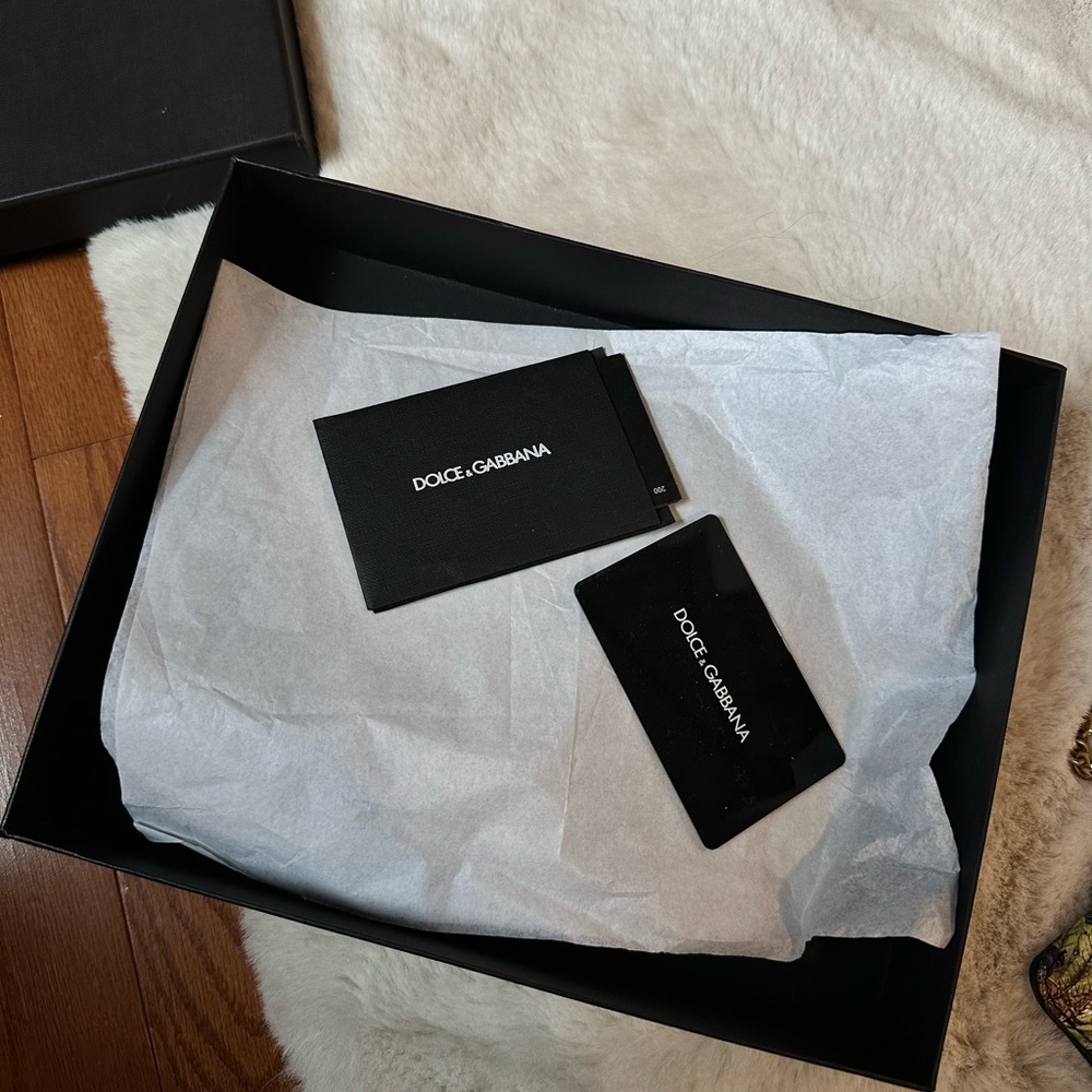 Dolce & Gabbana Floral print leather crossbody on chain - Picture 5 of 6